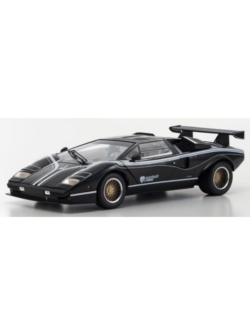 Kyosho - LAMBORGHINI COUNTACH LP500 R QUATTROVALVOLE 1982 BLACK WHITE