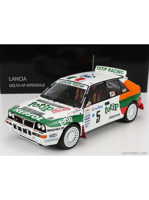 Kyosho - Lancia Delta Hf Integrale Evo Jolly Club Totip Repsol N 5 Rally Montecarlo 1993 A.Aghini - S.Farnocchia White Orange Green