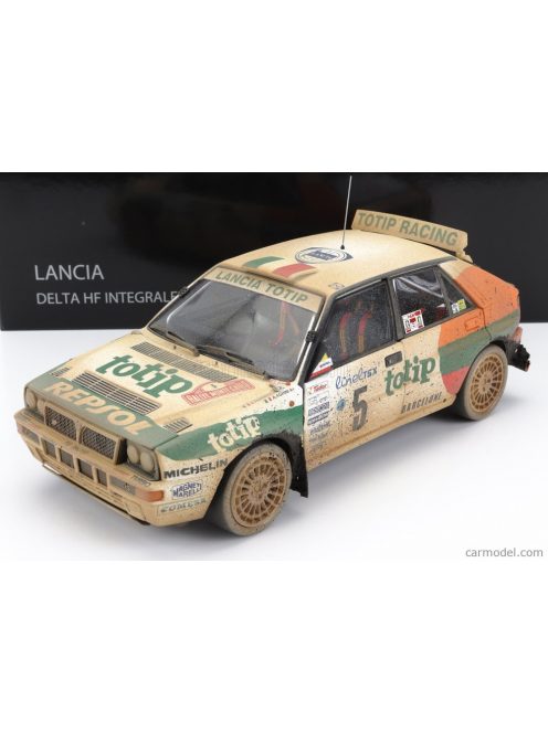 Kyosho - Lancia Delta Hf Integrale Evo Jolly Club Totip Repsol N 5 Rally Montecarlo (Dirty Version) 1993 A.Aghini - S.Farnocchia White Orange Green