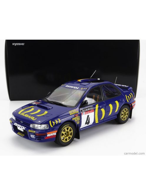 Kyosho - Subaru Impreza 555 Repsol N 4 Winner Rally Rac Lombard 1994 C.Mcrae - D.Ringer Blue Yellow