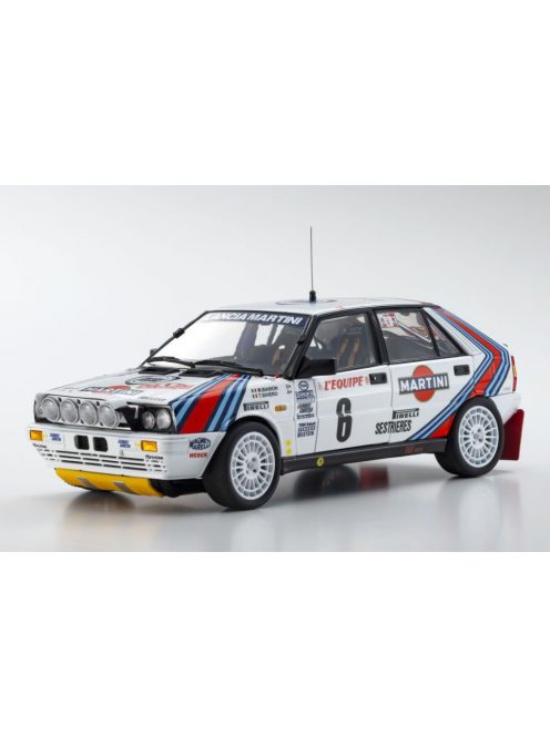 Kyosho - 1:18 LANCIA DELTA HF 4WD - LANCIA MARTINI #6 - MONTE CARLO 1987 (08960A) - KYOSHO