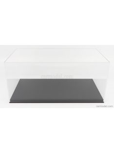   Luxcase - Vetrina Display Box Base In Ecopelle Nera- Synthetic Leather Base Black - Lungh.Lenght 45.8 Cm X Largh.Width 25.1 Cm X Alt.Height 20.6 Cm (Altezza Interna Cm 18.5) Black