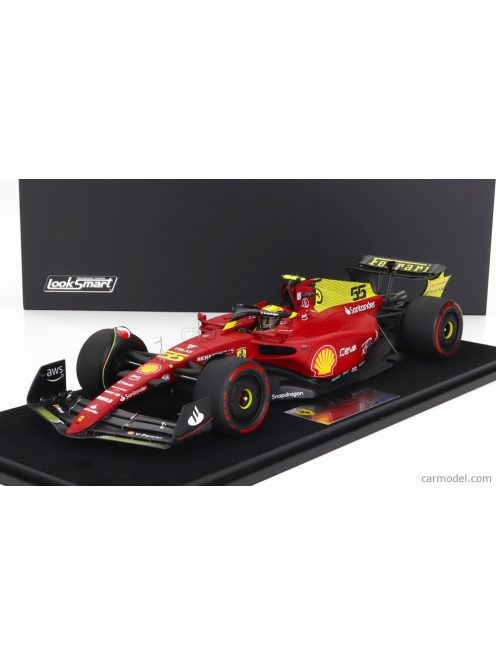 Looksmart - Ferrari F1-75 Scuderia Ferrari N 55 4Th Monza Gp Italy 2022 Carlos Sainz Red Yellow