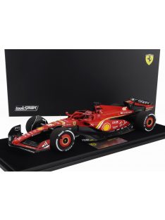   LookSmart - FERRARI F1  SF-24 TEAM SCUDERIA FERRARI N 16 3rd SAUDI ARABIA GP 2024 CHARLES LECLERC - CON VETRINA - WITH SHOWCASE RED BLACK