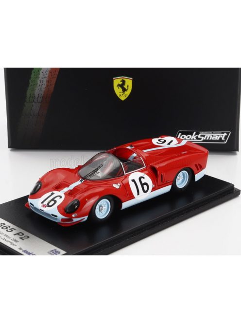 LookSmart - FERRARI 365 P2 N 16 24h LE MANS 1966 RICHARD ATTWOOD - DAVID PIPER RED