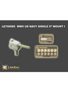   Lion Roar-Greatwallhobby - WWII U.S Navy Single 5 inch Mount I /w blast hood