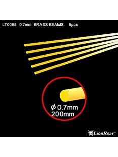   Lion Roar-Greatwallhobby - Brass Beams 0,7mm Round (200mm,5pcs/set)