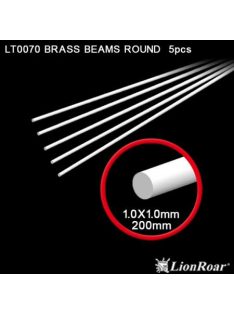   Lion Roar-Greatwallhobby - Plastic Beams 1.0mm Round (200mm, 5/set)