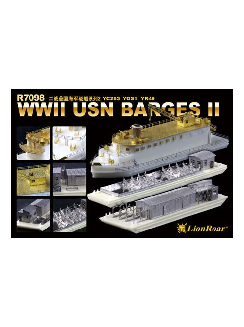 Lion Roar-Greatwallhobby - WWII USN BargesII YC283 YOS1 YR49