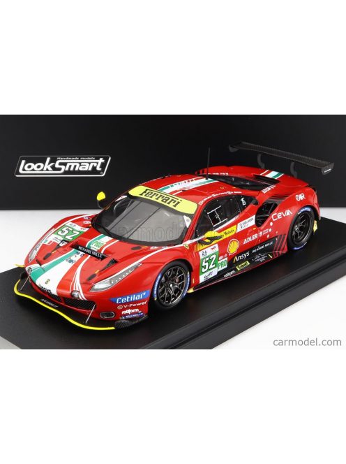 Looksmart - Ferrari 488 Gte Evo 3.9L Turbo V8 Team Af Corse N 52 3Rd Lmgte Pro Class 24H Le Mans 2022 M.Molina - A.Fuoco - D.Rigon Red