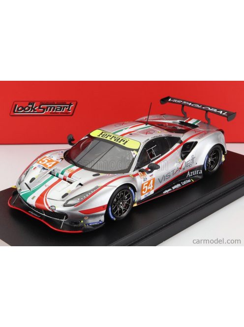 Looksmart - Ferrari 488 Gte Evo 3.9L Turbo V8 Team Af Corse N 54 24H Le Mans 2022 T.Flohr - F.Castellacci - N.Cassidy Silver