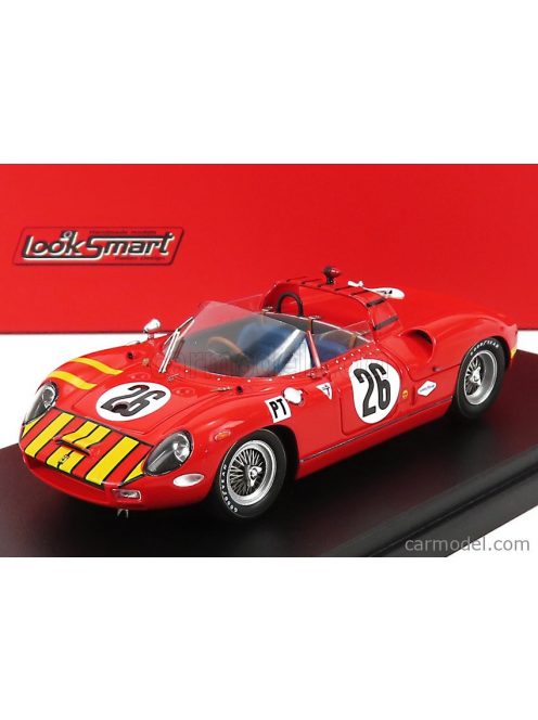 Looksmart - Ferrari 330P Spider N 26 12H Sebring 1965 B.Grossman - S.Hudson Red Yellow