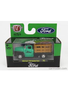   M2Machines - Ford Usa F-100 Pick-Up Stakebed Custom 1956 Green Black