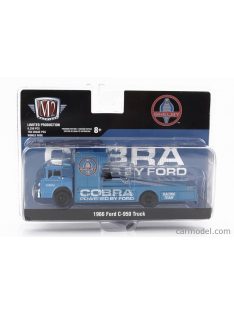   M2-Machines - Ford Usa C-950 Truck Car Transporter Shelby Cobra 1966 Light Blue