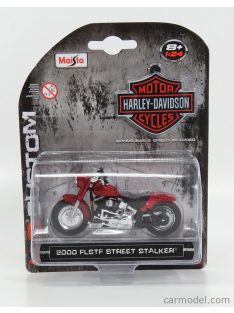 Maisto - Harley Davidson Flstf Street Stalker 2000 Red Met