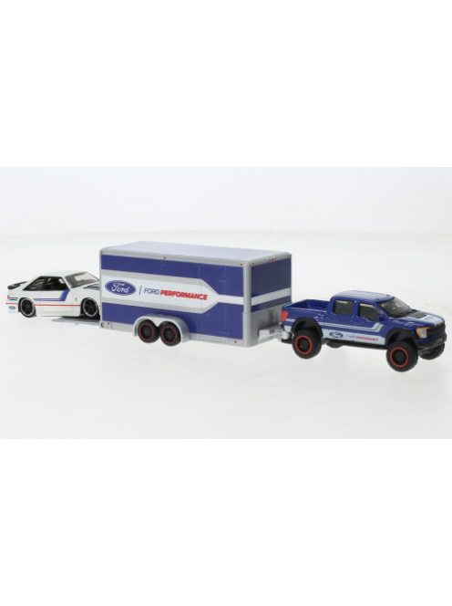 Maisto - Maisto, Ford F-150 SVT Raptor, blau/weiss, 1:64