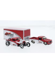   Maisto - Maisto, Chevrolet 454 SS Pick-Up, weiss/rot, 1993, Wilwood, 1:64