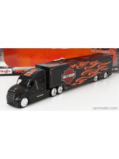   Maisto - Truck H-D Haulers Truck - Harley Davidson 2021 Black Orange