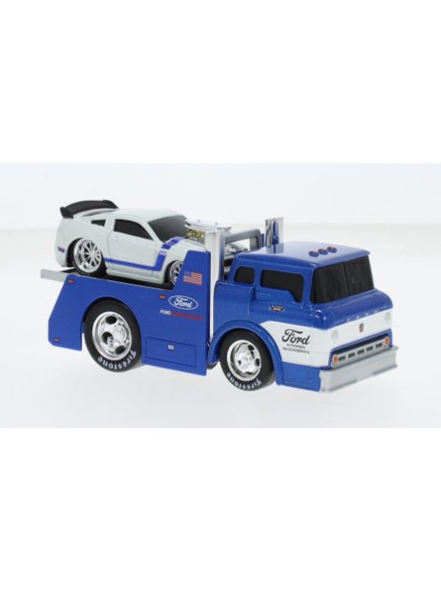 Maisto - Ford C600 Flatbed, blau/weiss, 1966, Ford Perfomance, 1:64