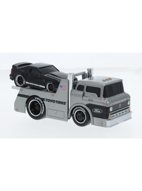 Maisto - Maisto, Ford C600 Flatbed, silber/schwarz, 1966, 1:64