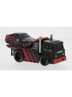 Maisto - Maisto, JDM Flatbed, schwarz/rot, 1983, 1:64