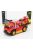 Maisto - TRUCK JDM FLATBED TRUCK CAR TRANSPORTER WITH PORSCHE 911 993 RWB CUSTOM 1996 RED YELLOW