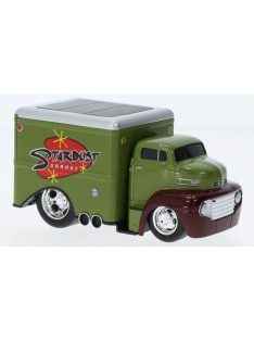   Maisto - Maisto, Ford Coe Box Truck, dunkeloliv/dunkelrot, 1950, 1:64