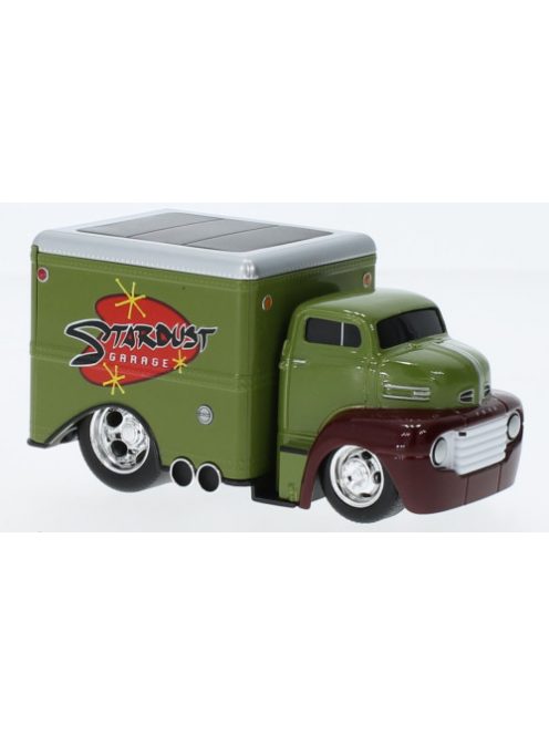 Maisto - Maisto, Ford Coe Box Truck, dunkeloliv/dunkelrot, 1950, 1:64