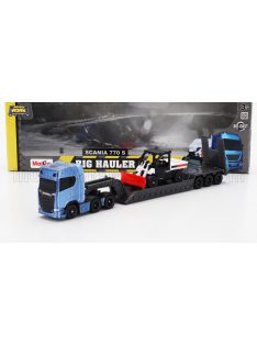   Maisto - SCANIA S770 V8 TRUCK PIANALE TRASPORTO 5600 TOOLCAT PICK-UP SPAZZANEVE SNOWPLOW BLUE BLACK WHITE