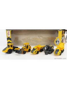   Maisto - Volvo Set 5X Movimento Terra Scraper Excavator Truck Yellow Black