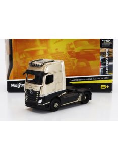   Maisto - MERCEDES BENZ ACTROS 1851 MP4 GIGASPACE TRACTOR TRUCK 2-ASSI 2018 BEIGE BLACK