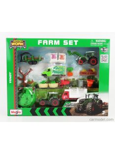   Maisto - Fendt Farm Set 209 Vario Tractor With Accessories 2022 Green