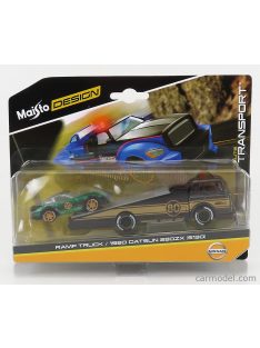   Maisto - Datsun 280Zx N 80 1980 With Rump Truck Gold Black Green