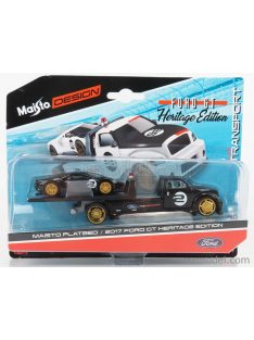   Maisto - Ford Usa Ramp Truck Wrecker With Ford Gt N 2 Heritage Edition 2017 Black