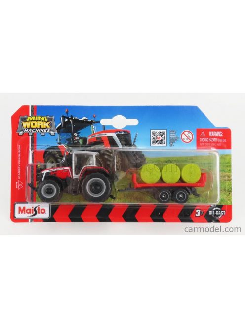 Maisto - Massey Ferguson 8S.265 Tractor With Trailer 2020 Red