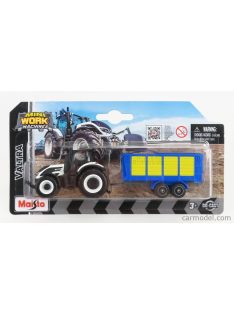   Maisto - Valtra Q305 Tractor With Trailer 2018 White Blue Yellow