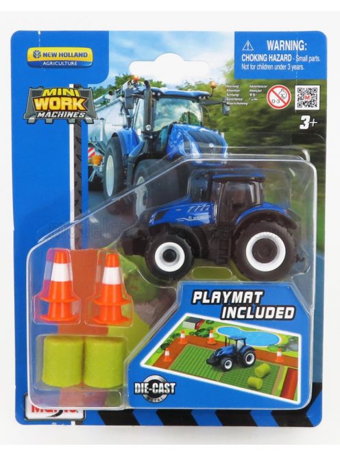 Maisto - New Holland T7-315 Tractor With Accessories 2018 Blue