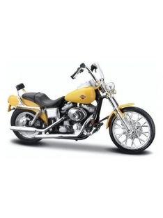   Maisto - Maisto, Harley Davidson FXDWG Dyna Glide Wide, gelb, 2001, 1:18