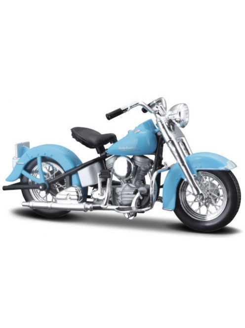 Maisto - Maisto, Harley Davidson 74FL Hydra Glide, hellblau, 1953, 1:18