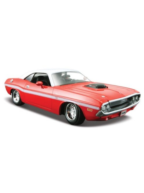 Maisto - Dodge Challenger R/T, rot/weiss, 1970, 1:24