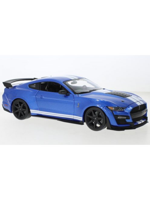 Maisto - Ford Mustang Shelby GT500, blau/weiss, 2020, 1:18