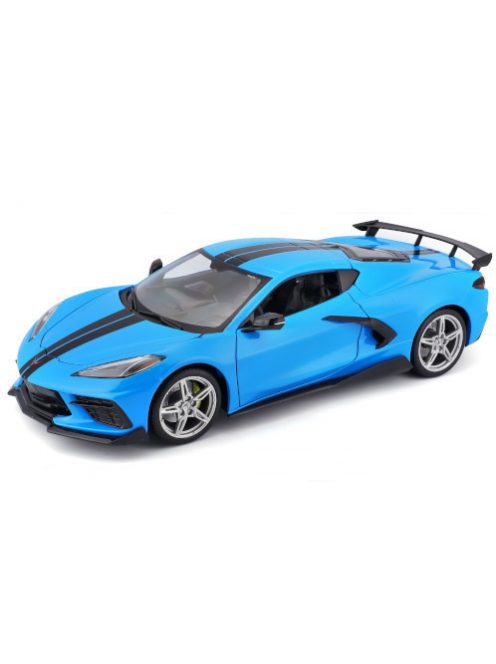 Maisto - Chevrolet Corvette Stingray (C8), blau/schwarz, 2020, 1:18