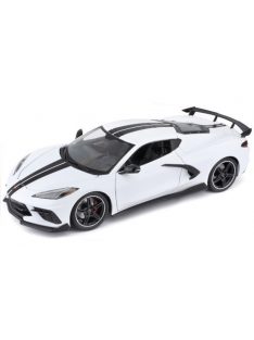   Maisto - Chevrolet Corvette Stingray (C8), weiss/schwarz, 2020, 1:18