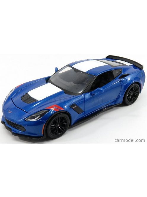 Maisto - Chevrolet Corvette Grand Sport 2017 Blue Met White