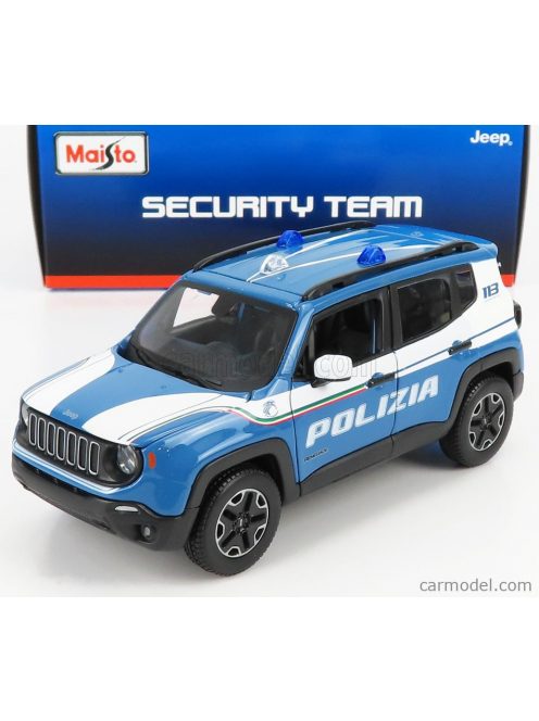 Maisto - Jeep Renegade Polizia 2017 Light Blue White