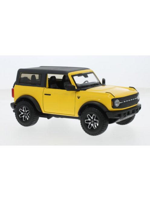 Maisto - Maisto, Ford Bronco Badlands, gelb/schwarz, 2021, 1:24