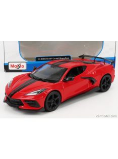   Maisto - Chevrolet Corvette Stingray Coupe High Wing 2020 Red