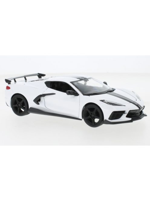 Maisto - Maisto, Chevrolet Corvette Stingray (C8), weiss, 2020, 1:24