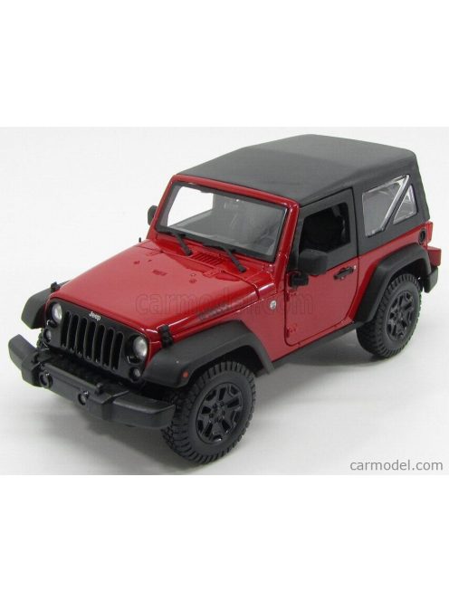 Maisto - Jeep Wrangler Willys Soft-Top 2014 Red Black