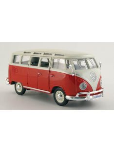 Maisto - Maisto, VW T1 Sambabus, rot/weiss, 1:24